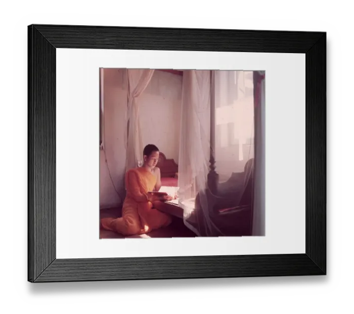 Framed Print : Novice Buddhist Framed Print : Novice Buddhist