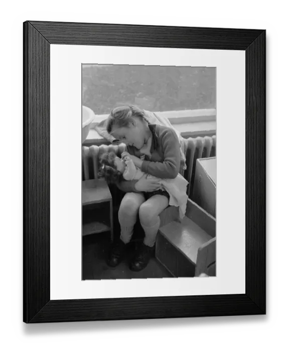 Framed Print : Girl With Doll Framed Print : Girl With Doll