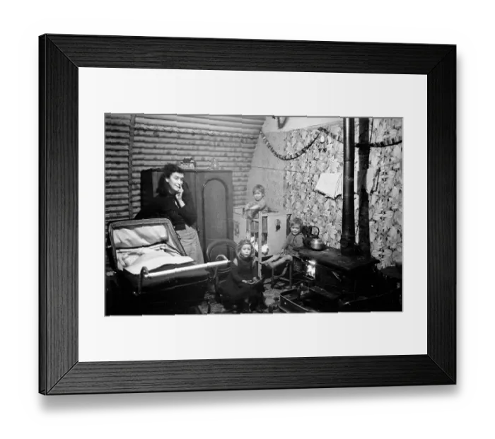 Framed Print : Tin Hut Family Framed Print : Tin Hut Family