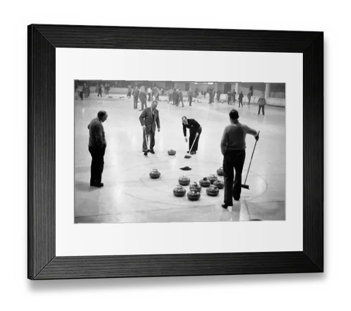 Framed Print : Curling Game Framed Print : Curling Game