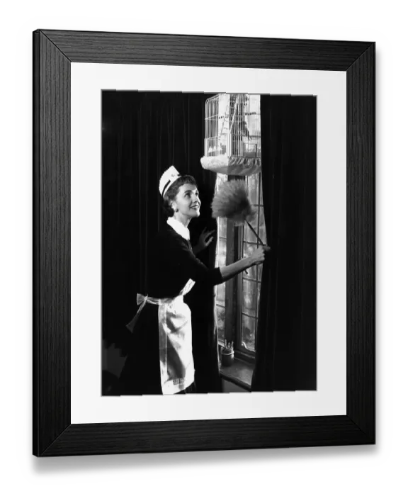 Framed Print : Housemaid At Work Framed Print : Housemaid At Work