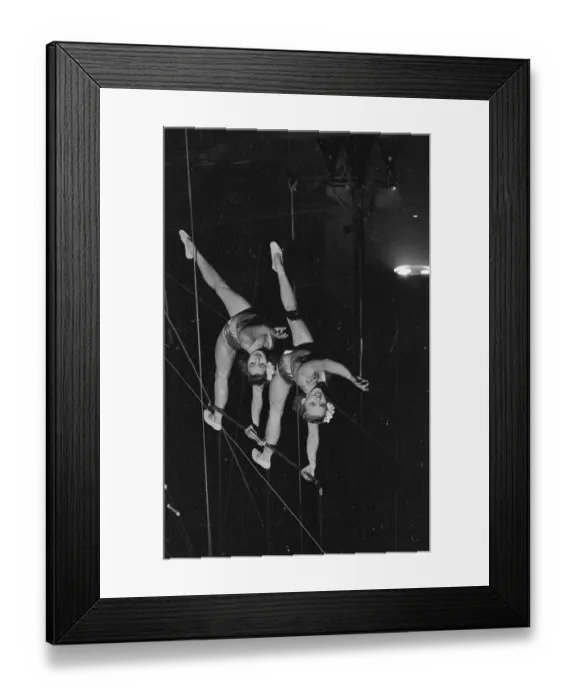 Framed Print : Acrobatic Sisters Framed Print : Acrobatic Sisters