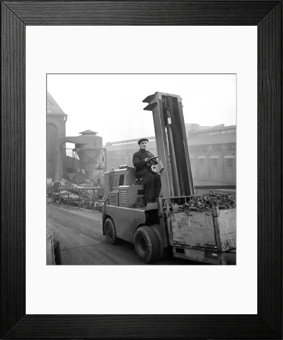 Framed Print : Fork Lift Driver Framed Print : Fork Lift Driver