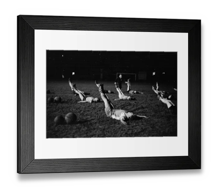 Framed Print : Floodlit Training Framed Print : Floodlit Training