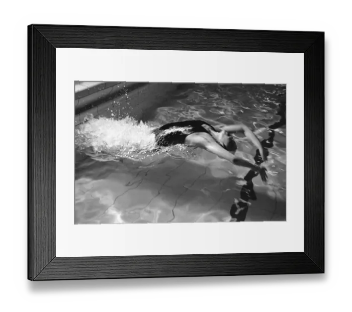 Framed Print : Back Stroke Turn Framed Print : Back Stroke Turn