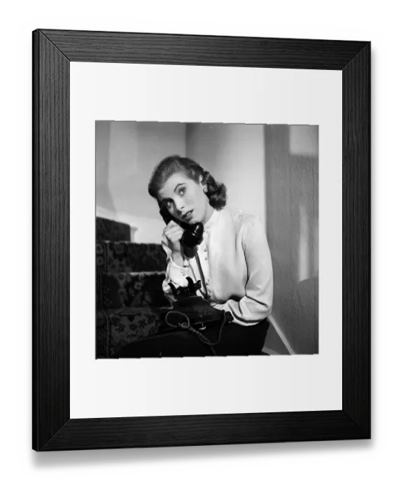 Framed Print : Billie On The Phone Framed Print : Billie On The Phone