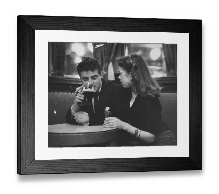 Framed Print : Couple In Pub Framed Print : Couple In Pub