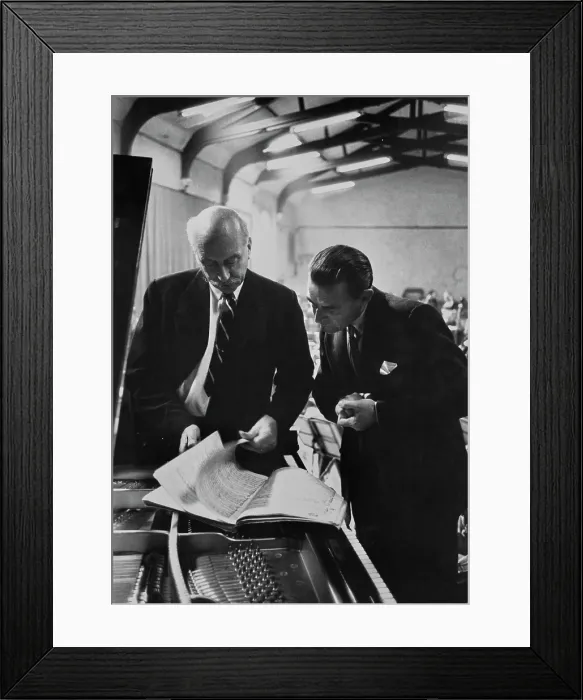 Framed Print : Sir Adrian Boult And Cyril Smith