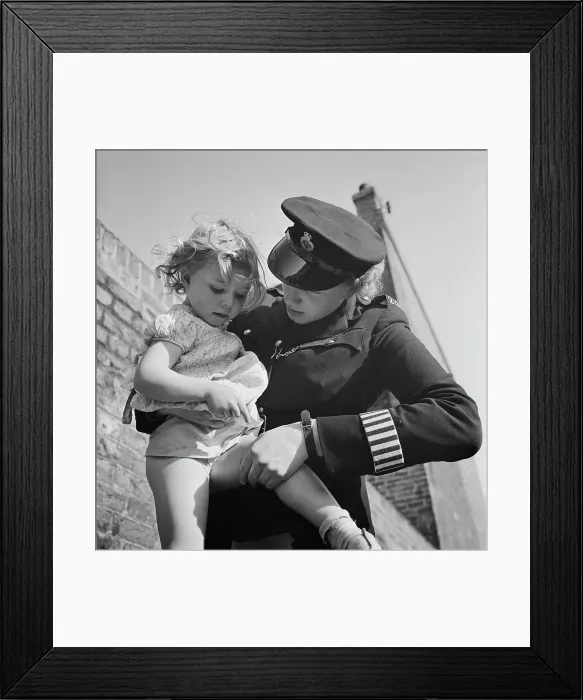 Framed Print : Policewomen Walking The Beat Framed Print : Policewomen Walking The Beat