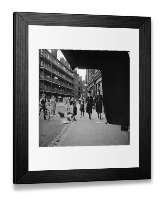 Framed Print : Policewomen Walking The Beat Framed Print : Policewomen Walking The Beat