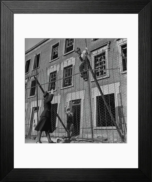 Framed Print : Policewoman Walking The Beat Framed Print : Policewoman Walking The Beat