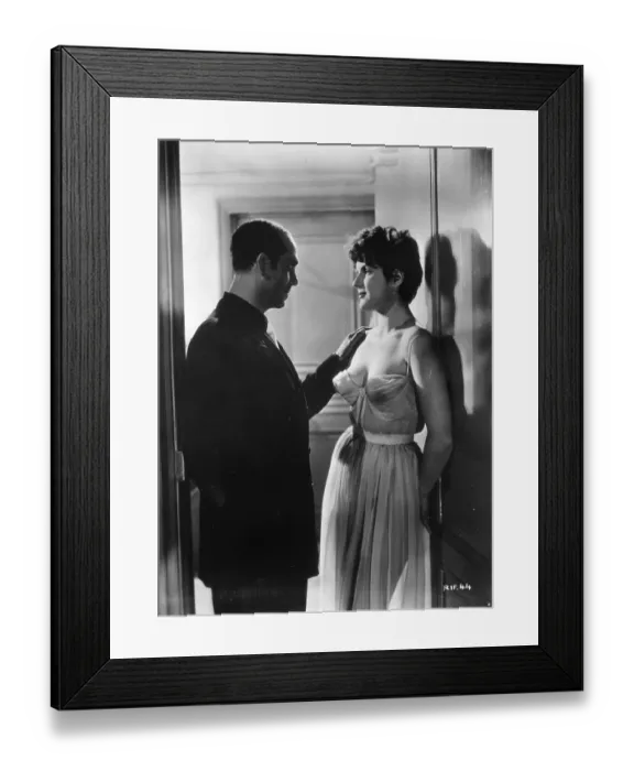 Framed Print : Rififi. 1954: Actress Claude Sylvain stars in the x-rated French film Rififi, adapted Framed Print : Rififi. 1954: Actress Claude Sylvain stars in the x-rated French film Rififi, adapted