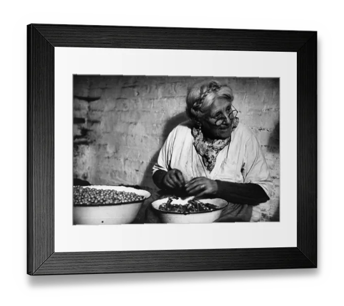 Framed Print : Pea Shelling Framed Print : Pea Shelling