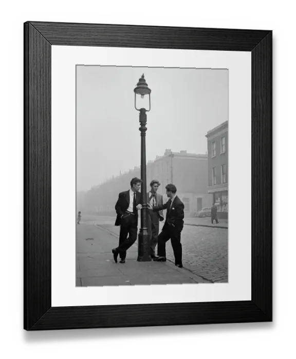 Framed Print : Spivs loitering on a street in London's Notting Hill area Framed Print : Spivs loitering on a street in London's Notting Hill area