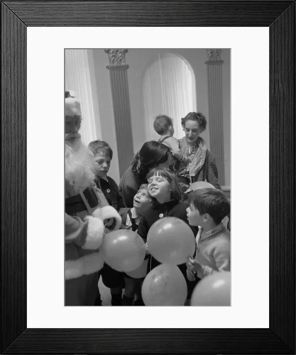 Framed Print : Talking To Santa