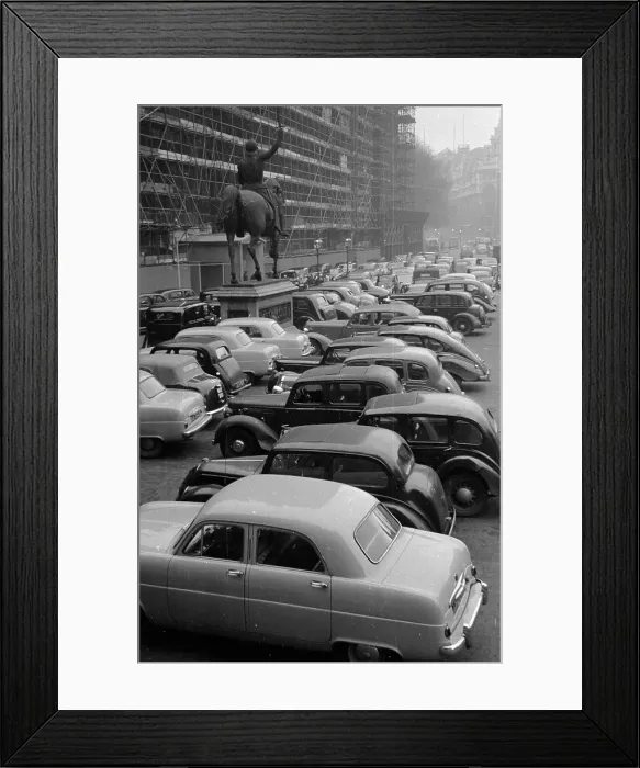 Framed Print : Cars In Street Framed Print : Cars In Street