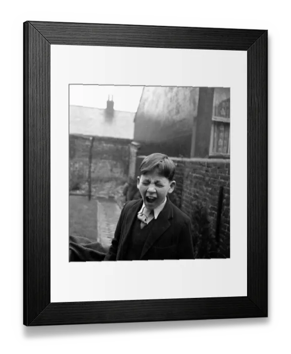 Framed Print : Boy Yawning Framed Print : Boy Yawning