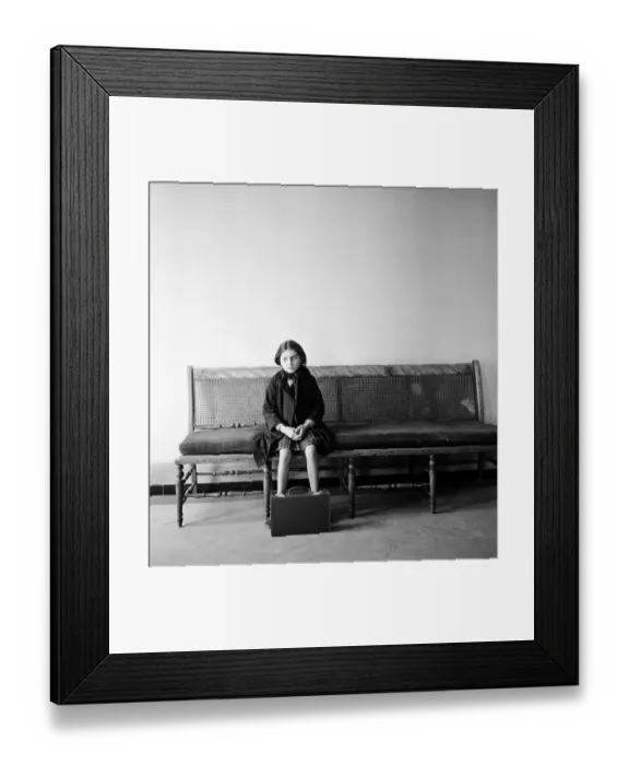 Framed Print : Girl Sitting Alone Framed Print : Girl Sitting Alone