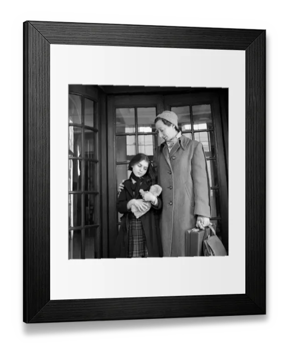 Framed Print : Looking After Girl Framed Print : Looking After Girl