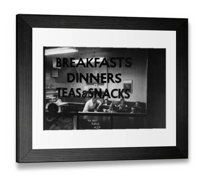 Framed Print : All-Night Cafe Framed Print : All-Night Cafe