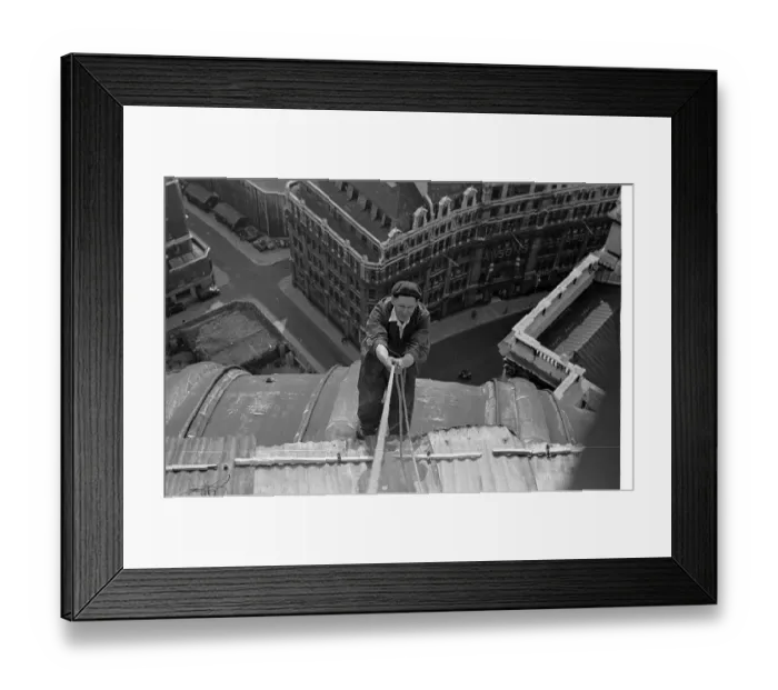 Framed Print : St Paul's Steeplejack Framed Print : St Paul's Steeplejack