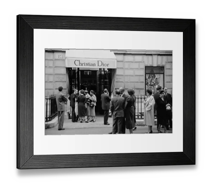 Framed Print : Dior Boutique Framed Print : Dior Boutique