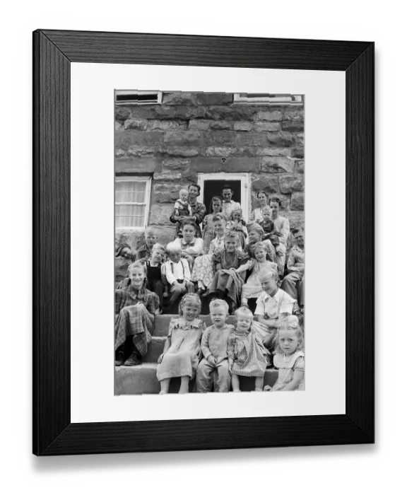 Framed Print : Mormon Family Framed Print : Mormon Family