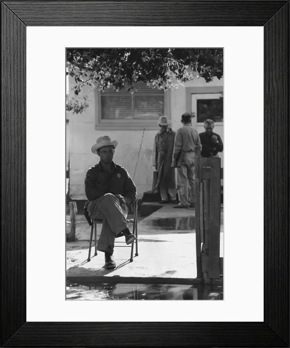 Framed Print : Sheriff Sitting Framed Print : Sheriff Sitting