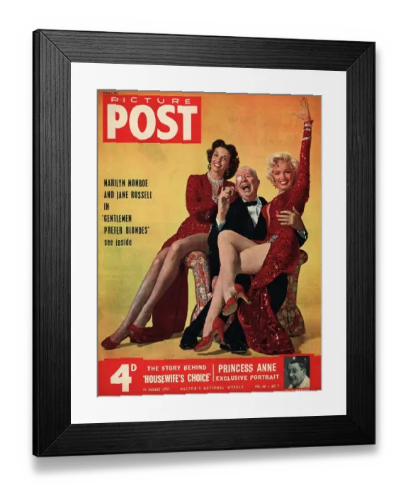 Framed Print : Picture Post Magazine Cover August 15, 1953 Framed Print : Picture Post Magazine Cover August 15, 1953