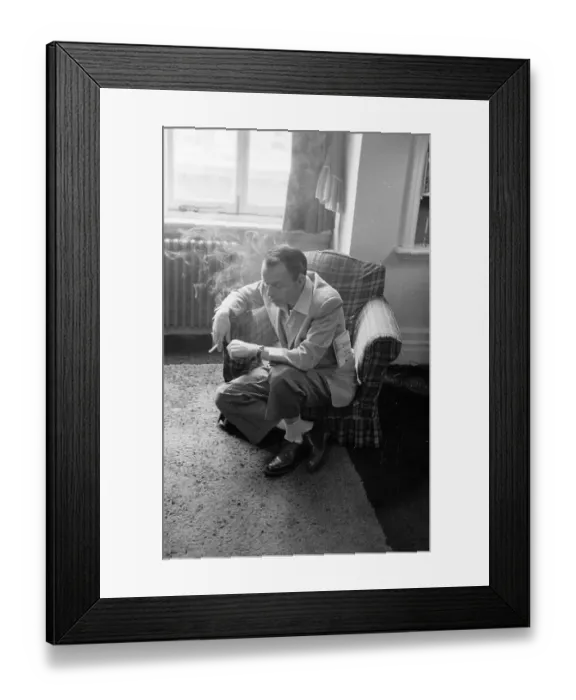 Framed Print : Sinatra Smoking Framed Print : Sinatra Smoking