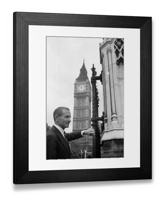 Framed Print : Fred Lip. 18th July 1953: Fred Lip, head of a watchmaking business in Besancon Framed Print : Fred Lip. 18th July 1953: Fred Lip, head of a watchmaking business in Besancon