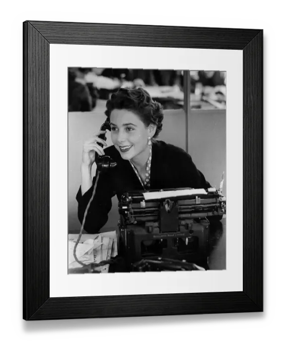 Framed Print : On The Phone Framed Print : On The Phone