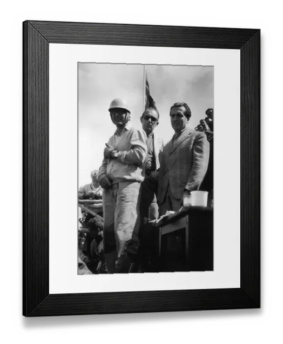 Framed Print : Villoresi And Ascari