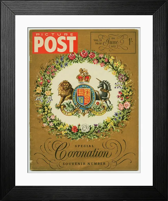 Framed Print : Picture Post Coronation Souvenir Framed Print : Picture Post Coronation Souvenir
