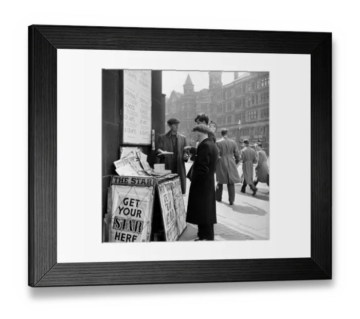 Framed Print : Paper Stand Framed Print : Paper Stand