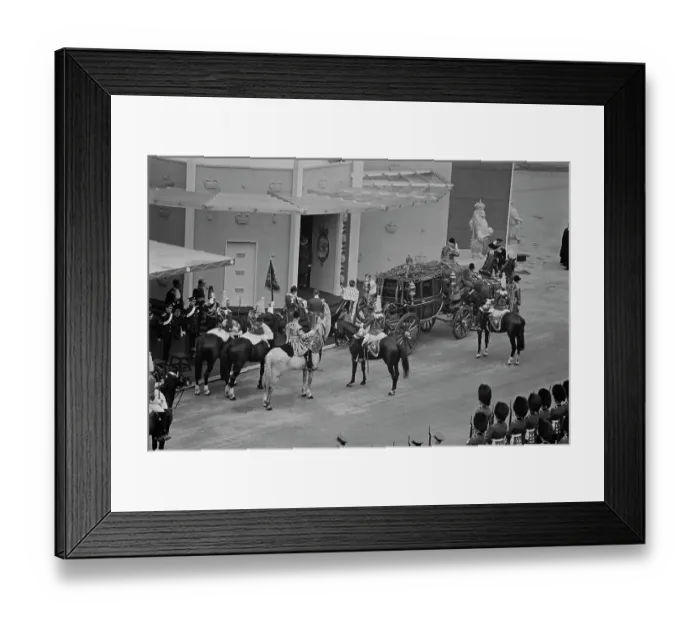Framed Print : Irish State Coach At Westminster Abbey Framed Print : Irish State Coach At Westminster Abbey