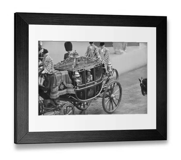 Framed Print : Princess Margaret In Irish State Coach Framed Print : Princess Margaret In Irish State Coach