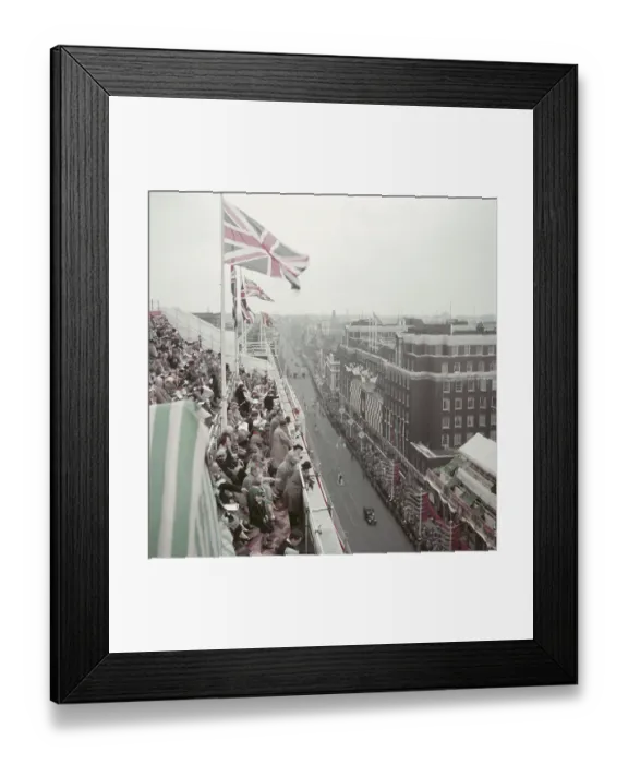 Framed Print : Coronation Crowd Framed Print : Coronation Crowd