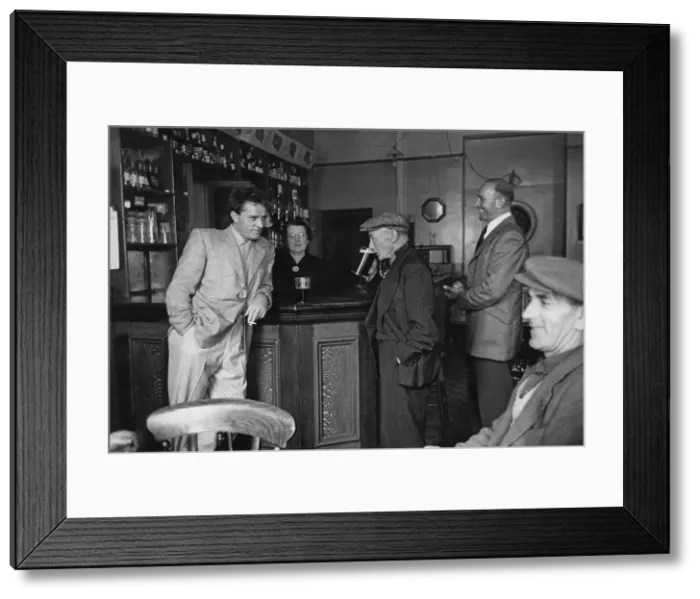 Framed Print : Father And Son In Pub Framed Print : Father And Son In Pub