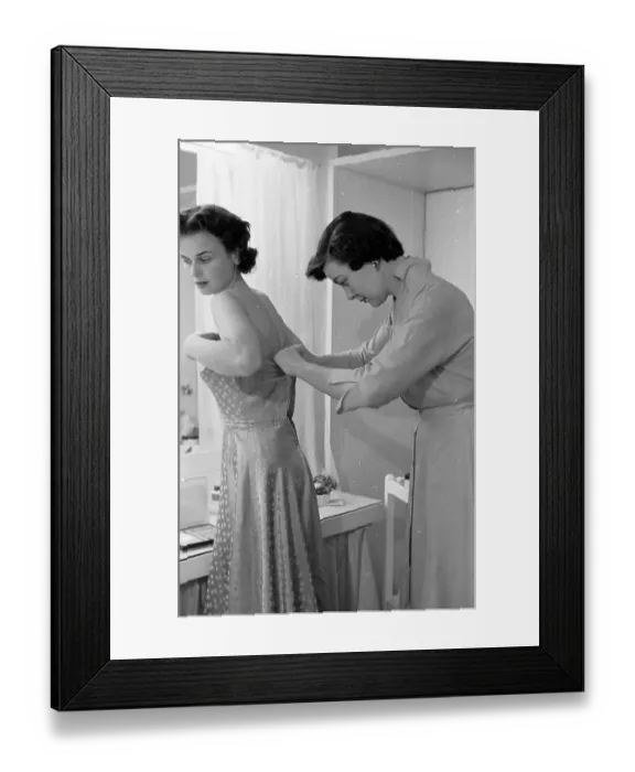 Framed Print : Adjusting The Dress Framed Print : Adjusting The Dress
