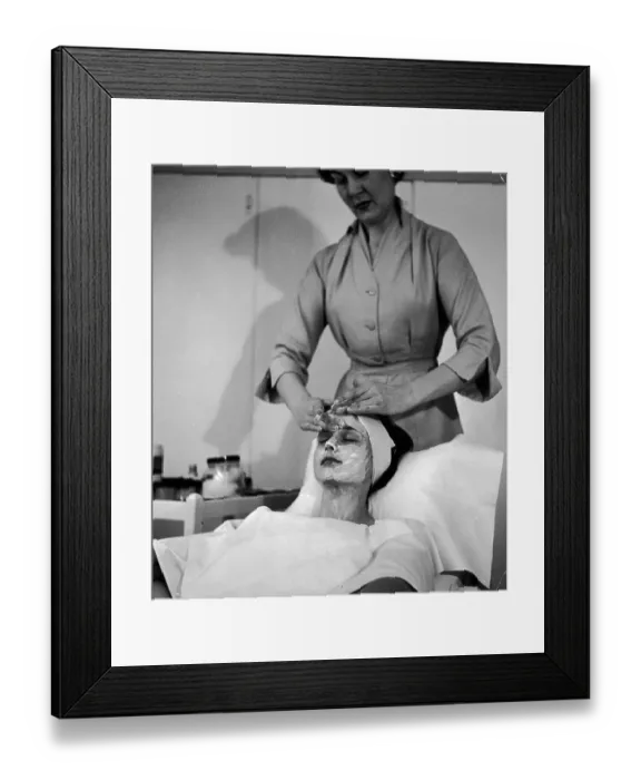 Framed Print : Having Facial
