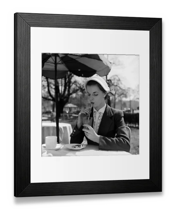 Framed Print : Drinking With Straw Framed Print : Drinking With Straw