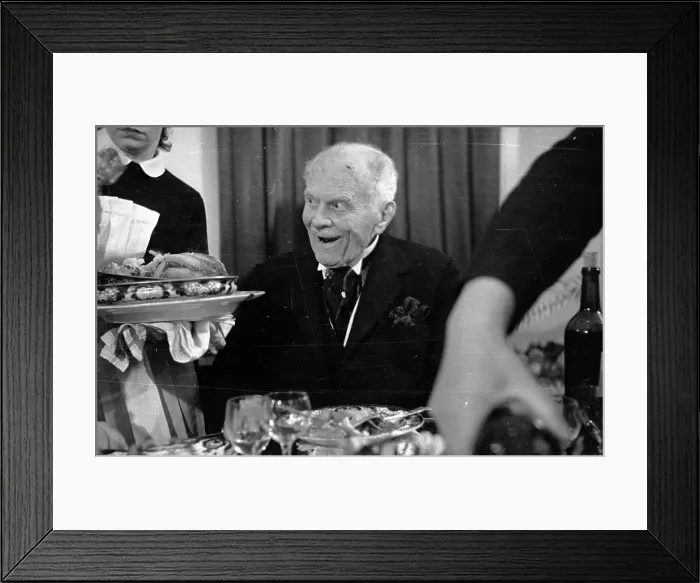 Framed Print : O Yummy !. 28th March 1953: English author Henry Annesley Vachell 