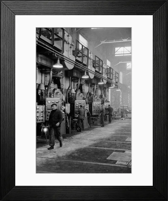 Framed Print : Obsolete. 28th March 1953: Welsh tinplaters in a factory which is due to Framed Print : Obsolete. 28th March 1953: Welsh tinplaters in a factory which is due to