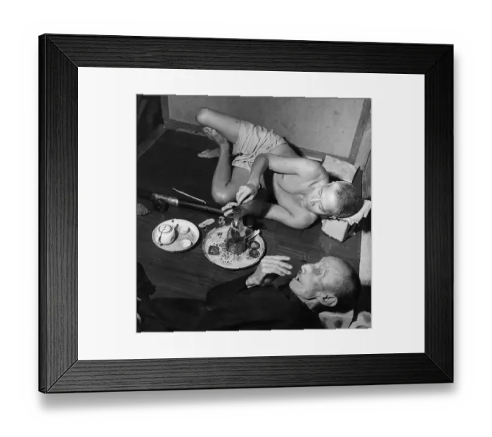 Framed Print : Opium Smoker