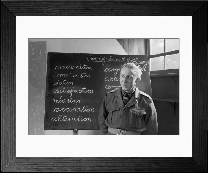Framed Print : Army Training School Framed Print : Army Training School
