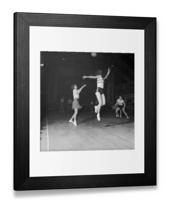 Framed Print : Netball Jump Framed Print : Netball Jump