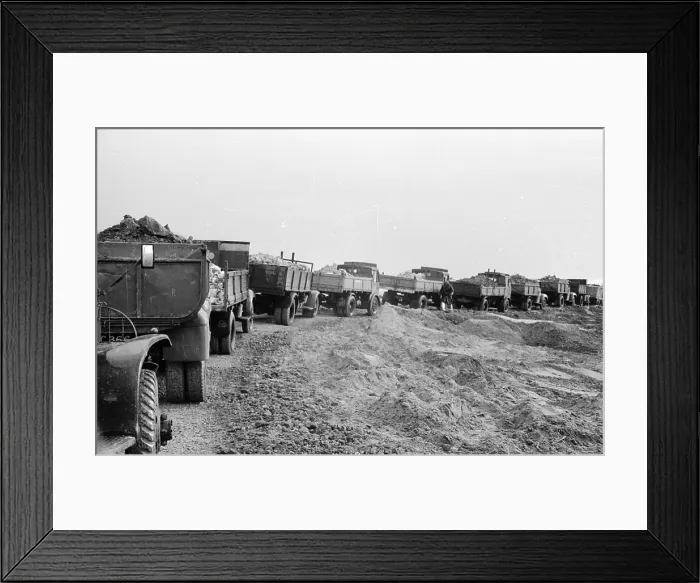 Framed Print : Rubble Trucks Framed Print : Rubble Trucks