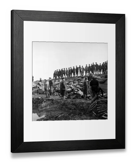 Framed Print : Troops And Sandbags Framed Print : Troops And Sandbags