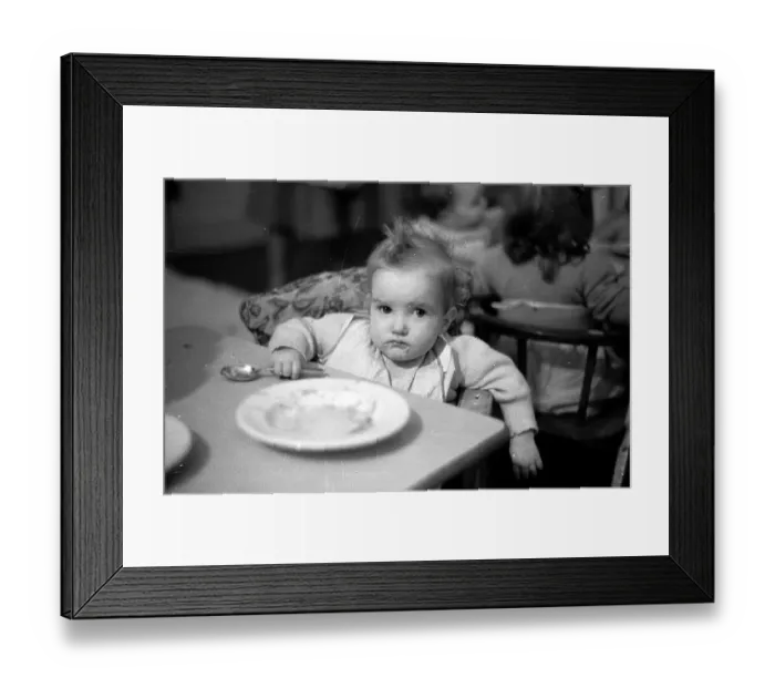 Framed Print : Baby Food. 31st January 1953: 27-year-old Ivy Bourne Framed Print : Baby Food. 31st January 1953: 27-year-old Ivy Bourne